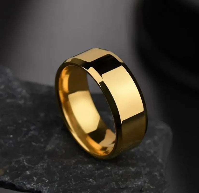 Black Titanium Men Ring For Boys - Never Fade Never Scratch